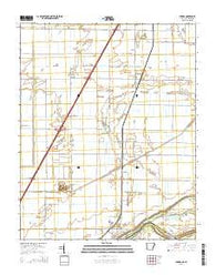 Luxora Arkansas Current topographic map, 1:24000 scale, 7.5 X 7.5 Minute, Year 2014