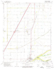 Luxora Arkansas Historical topographic map, 1:24000 scale, 7.5 X 7.5 Minute, Year 1972