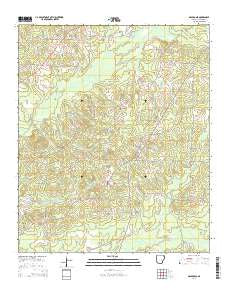 Macedonia Arkansas Current topographic map, 1:24000 scale, 7.5 X 7.5 Minute, Year 2014