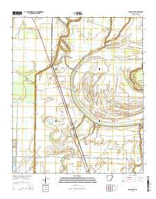 Macon Lake Arkansas Current topographic map, 1:24000 scale, 7.5 X 7.5 Minute, Year 2014