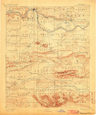 Magazine Mountain Arkansas Historical topographic map, 1:125000 scale, 30 X 30 Minute, Year 1890