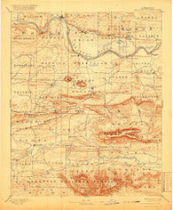 Magazine Mountain Arkansas Historical topographic map, 1:125000 scale, 30 X 30 Minute, Year 1890