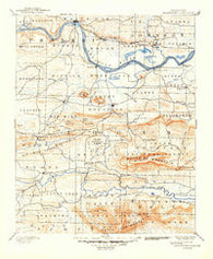 Magazine Mountain Arkansas Historical topographic map, 1:125000 scale, 30 X 30 Minute, Year 1890