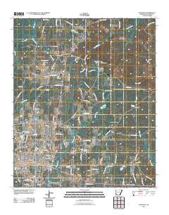 Magnolia Arkansas Historical topographic map, 1:24000 scale, 7.5 X 7.5 Minute, Year 2011