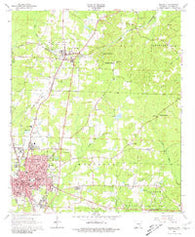 Magnolia Arkansas Historical topographic map, 1:24000 scale, 7.5 X 7.5 Minute, Year 1968