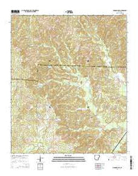 Magnolia NW Arkansas Current topographic map, 1:24000 scale, 7.5 X 7.5 Minute, Year 2014