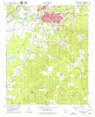 Malvern South Arkansas Historical topographic map, 1:24000 scale, 7.5 X 7.5 Minute, Year 1978
