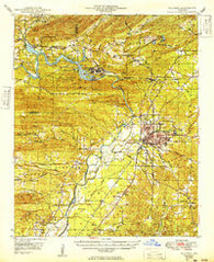 Malvern Arkansas Historical topographic map, 1:62500 scale, 15 X 15 Minute, Year 1949