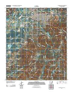 Malvern South Arkansas Historical topographic map, 1:24000 scale, 7.5 X 7.5 Minute, Year 2011