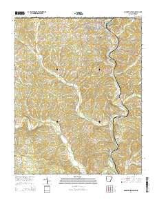 Mammoth Spring Arkansas Current topographic map, 1:24000 scale, 7.5 X 7.5 Minute, Year 2014