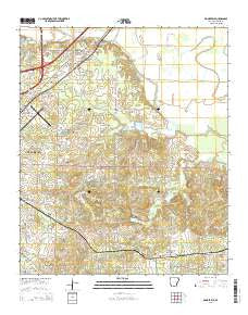 Mandeville Arkansas Current topographic map, 1:24000 scale, 7.5 X 7.5 Minute, Year 2014