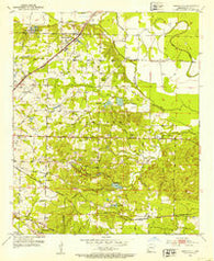 Mandeville Arkansas Historical topographic map, 1:24000 scale, 7.5 X 7.5 Minute, Year 1952
