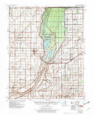 Manila Arkansas Historical topographic map, 1:62500 scale, 15 X 15 Minute, Year 1956