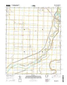 Manila South Arkansas Current topographic map, 1:24000 scale, 7.5 X 7.5 Minute, Year 2014