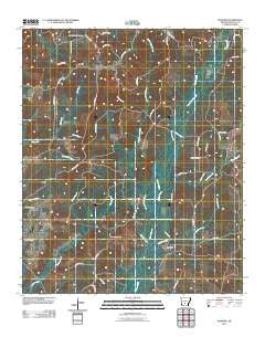 Manning Arkansas Historical topographic map, 1:24000 scale, 7.5 X 7.5 Minute, Year 2011