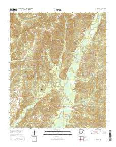 Manning Arkansas Current topographic map, 1:24000 scale, 7.5 X 7.5 Minute, Year 2014