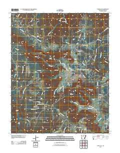 Marcella Arkansas Historical topographic map, 1:24000 scale, 7.5 X 7.5 Minute, Year 2011