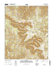 Marcella Arkansas Current topographic map, 1:24000 scale, 7.5 X 7.5 Minute, Year 2014