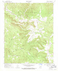 Marcella Arkansas Historical topographic map, 1:24000 scale, 7.5 X 7.5 Minute, Year 1969