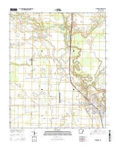 Marianna Arkansas Current topographic map, 1:24000 scale, 7.5 X 7.5 Minute, Year 2014