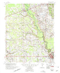 Marianna Arkansas Historical topographic map, 1:62500 scale, 15 X 15 Minute, Year 1957