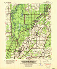 Marked Tree Arkansas Historical topographic map, 1:62500 scale, 15 X 15 Minute, Year 1941