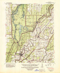 Marked Tree Arkansas Historical topographic map, 1:62500 scale, 15 X 15 Minute, Year 1941