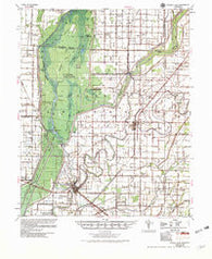 Marked Tree Arkansas Historical topographic map, 1:62500 scale, 15 X 15 Minute, Year 1956