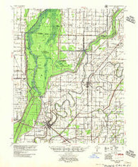 Marked Tree Arkansas Historical topographic map, 1:62500 scale, 15 X 15 Minute, Year 1956