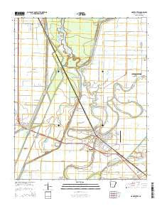Marked Tree Arkansas Current topographic map, 1:24000 scale, 7.5 X 7.5 Minute, Year 2014