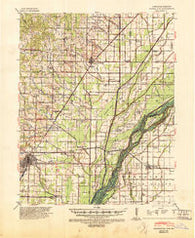 Marmaduke Arkansas Historical topographic map, 1:62500 scale, 15 X 15 Minute, Year 1940