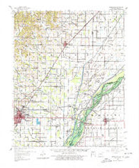 Marmaduke Arkansas Historical topographic map, 1:62500 scale, 15 X 15 Minute, Year 1958