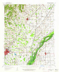 Marmaduke Arkansas Historical topographic map, 1:62500 scale, 15 X 15 Minute, Year 1958