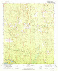 Marsden Arkansas Historical topographic map, 1:24000 scale, 7.5 X 7.5 Minute, Year 1971