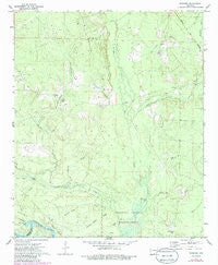 Marsden Arkansas Historical topographic map, 1:24000 scale, 7.5 X 7.5 Minute, Year 1971