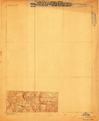 Marshall #3 Arkansas Historical topographic map, 1:62500 scale, 15 X 15 Minute, Year 1889
