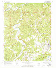 Marshall Arkansas Historical topographic map, 1:24000 scale, 7.5 X 7.5 Minute, Year 1962