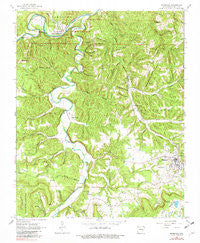 Marshall Arkansas Historical topographic map, 1:24000 scale, 7.5 X 7.5 Minute, Year 1962