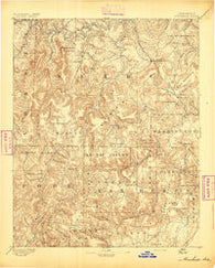 Marshall Arkansas Historical topographic map, 1:125000 scale, 30 X 30 Minute, Year 1894