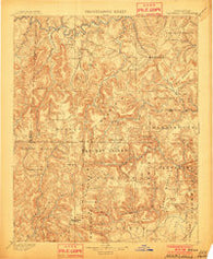 Marshall Arkansas Historical topographic map, 1:125000 scale, 30 X 30 Minute, Year 1901