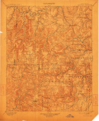 Marshall Arkansas Historical topographic map, 1:125000 scale, 30 X 30 Minute, Year 1901