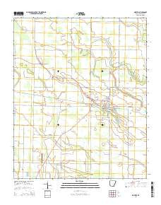 Marvell Arkansas Current topographic map, 1:24000 scale, 7.5 X 7.5 Minute, Year 2014
