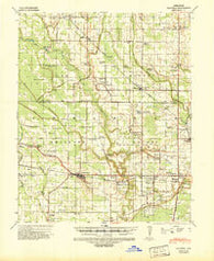 Marvell Arkansas Historical topographic map, 1:62500 scale, 15 X 15 Minute, Year 1940