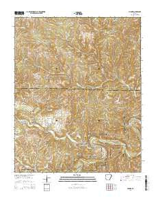 Maumee Arkansas Current topographic map, 1:24000 scale, 7.5 X 7.5 Minute, Year 2014