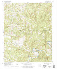 Maumee Arkansas Historical topographic map, 1:24000 scale, 7.5 X 7.5 Minute, Year 1966