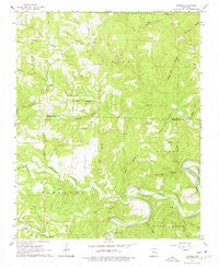 Maumee Arkansas Historical topographic map, 1:24000 scale, 7.5 X 7.5 Minute, Year 1966