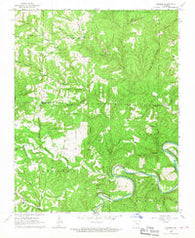 Maumee Arkansas Historical topographic map, 1:24000 scale, 7.5 X 7.5 Minute, Year 1966