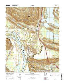 Mayflower Arkansas Current topographic map, 1:24000 scale, 7.5 X 7.5 Minute, Year 2014