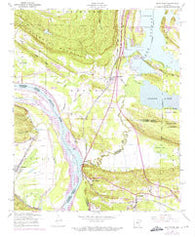 Mayflower Arkansas Historical topographic map, 1:24000 scale, 7.5 X 7.5 Minute, Year 1953