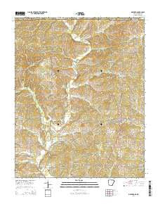 Maynard Arkansas Current topographic map, 1:24000 scale, 7.5 X 7.5 Minute, Year 2014